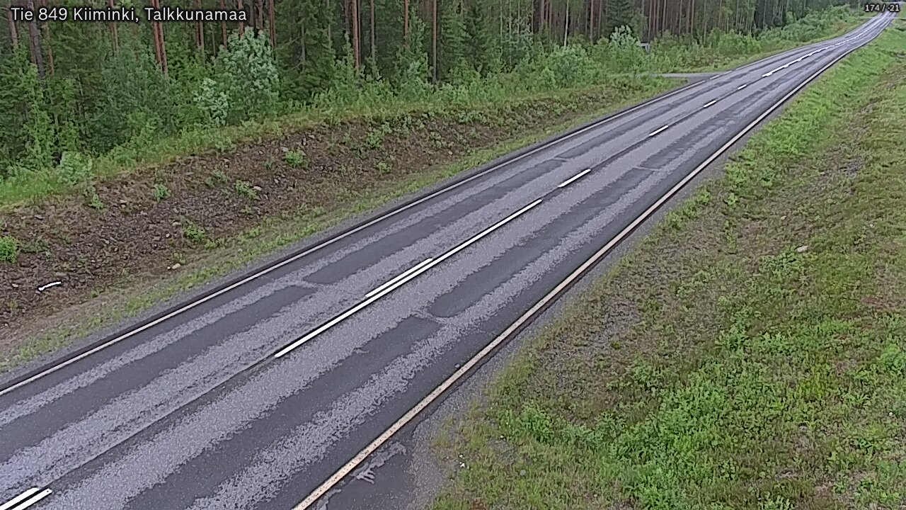 Weather Camera Image Road 849 Kiiminki, Talkkunamaa, Oulu, Pohjois-Pohjanmaa