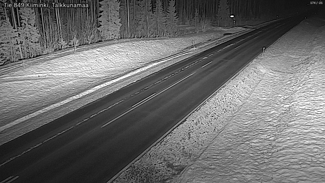 Kelikamerat Kuva Tie 849 Kiiminki, Talkkunamaa, Oulu, Pohjois-Pohjanmaa