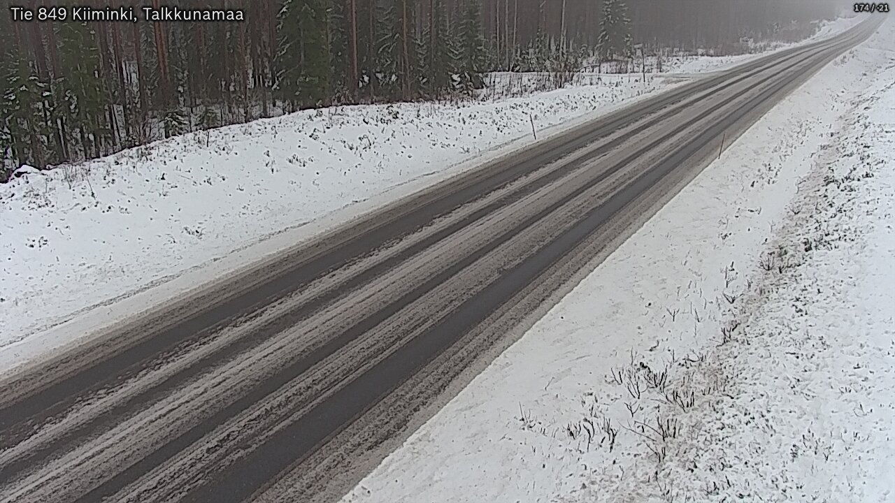 Weather Camera Image Road 849 Kiiminki, Talkkunamaa, Oulu, Pohjois-Pohjanmaa