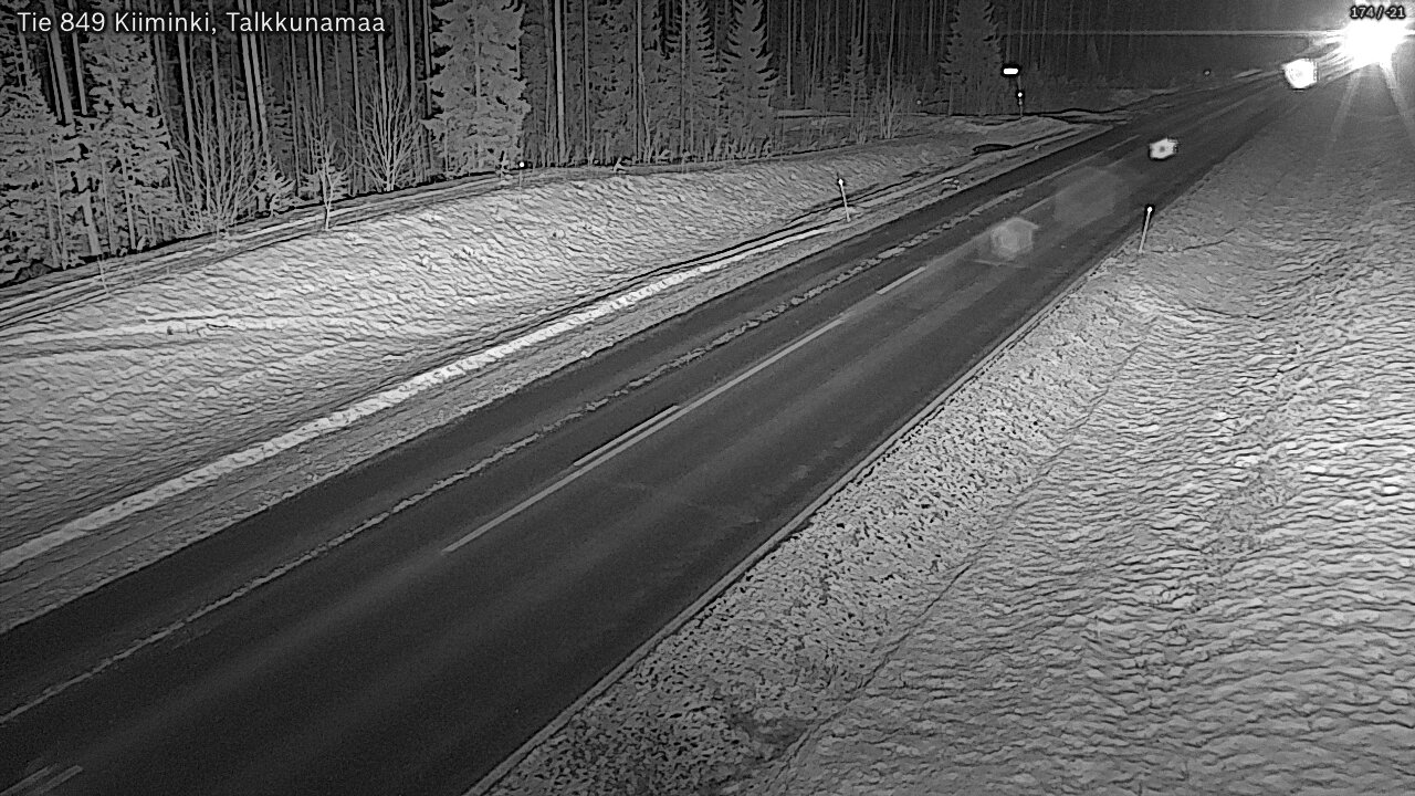 Kelikamerat Kuva Tie 849 Kiiminki, Talkkunamaa, Oulu, Pohjois-Pohjanmaa