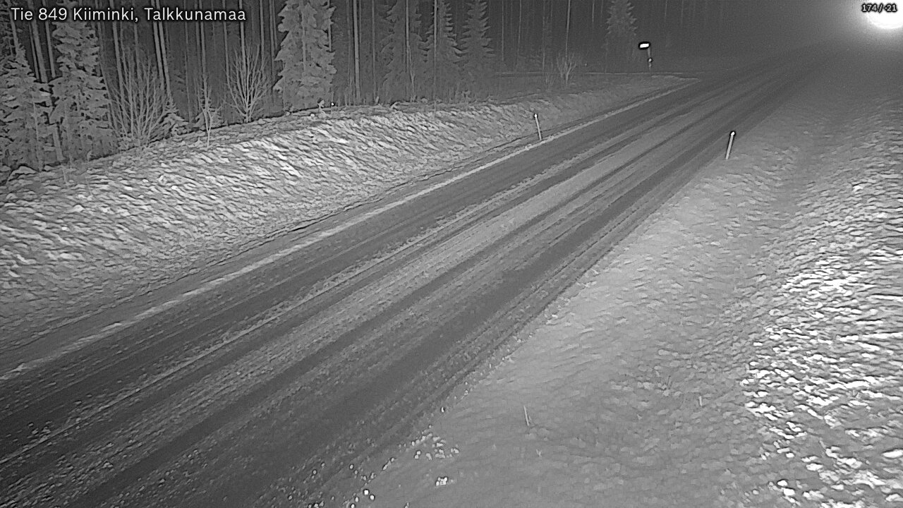 Weather Camera Image Road 849 Kiiminki, Talkkunamaa, Oulu, Pohjois-Pohjanmaa