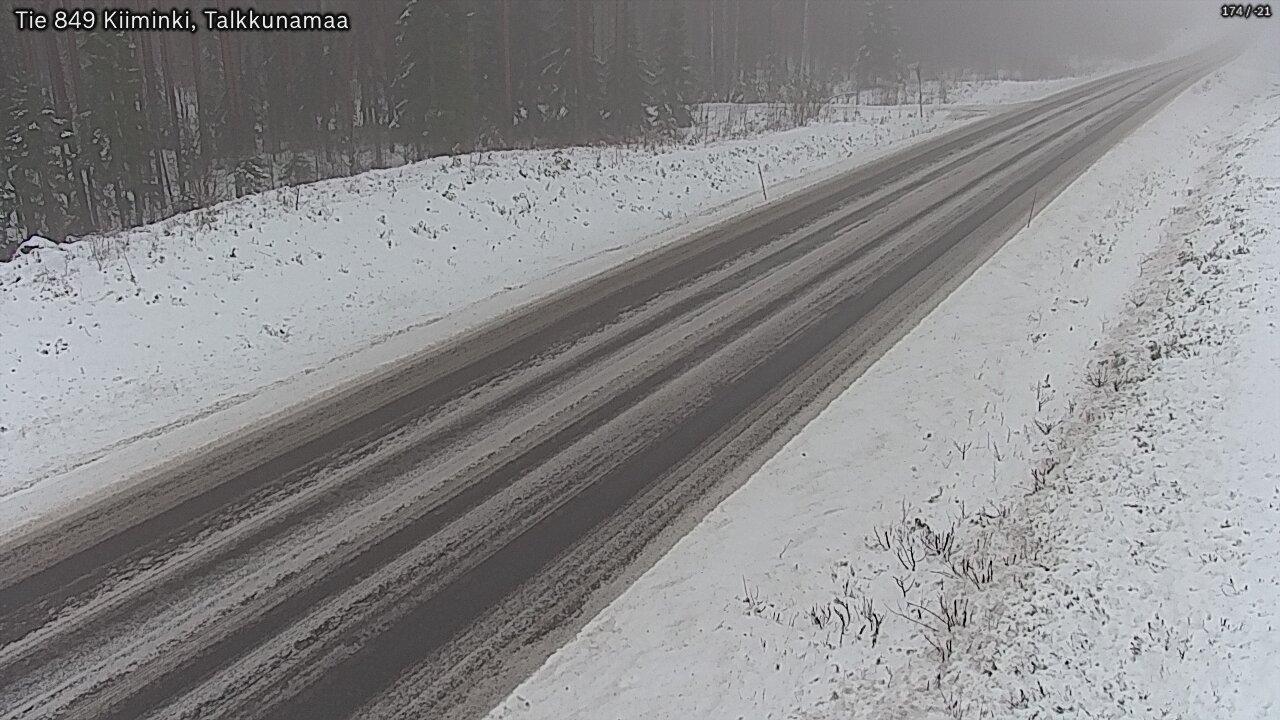 Weather Camera Image Road 849 Kiiminki, Talkkunamaa, Oulu, Pohjois-Pohjanmaa