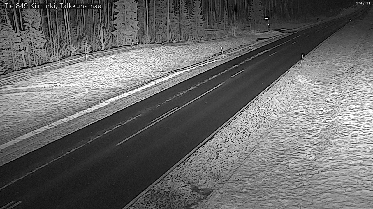 Kelikamerat Kuva Tie 849 Kiiminki, Talkkunamaa, Oulu, Pohjois-Pohjanmaa