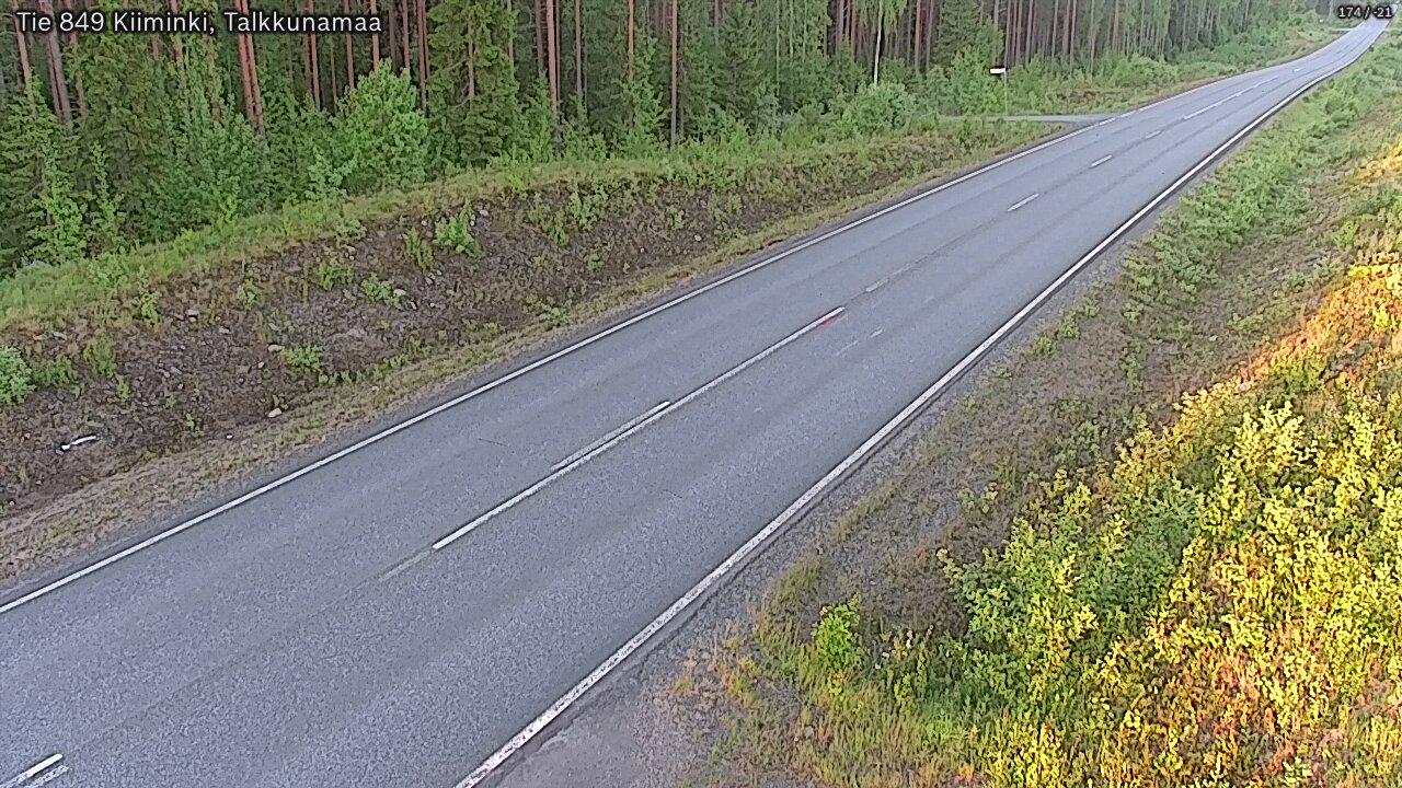 Weather Camera Image Road 849 Kiiminki, Talkkunamaa, Oulu, Pohjois-Pohjanmaa