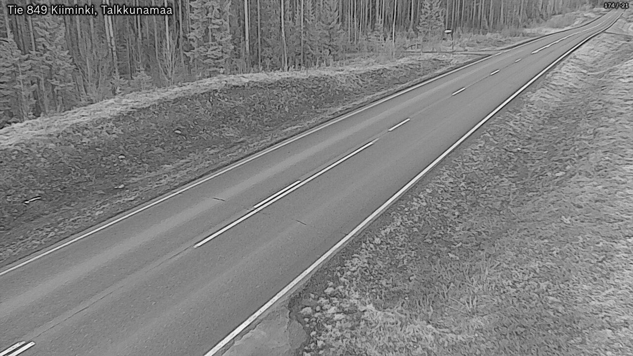 Kelikamerat Kuva Tie 849 Kiiminki, Talkkunamaa, Oulu, Pohjois-Pohjanmaa