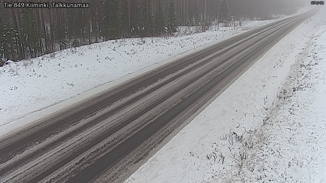 Weather Camera Image Road 849 Kiiminki, Talkkunamaa, Oulu, Pohjois-Pohjanmaa