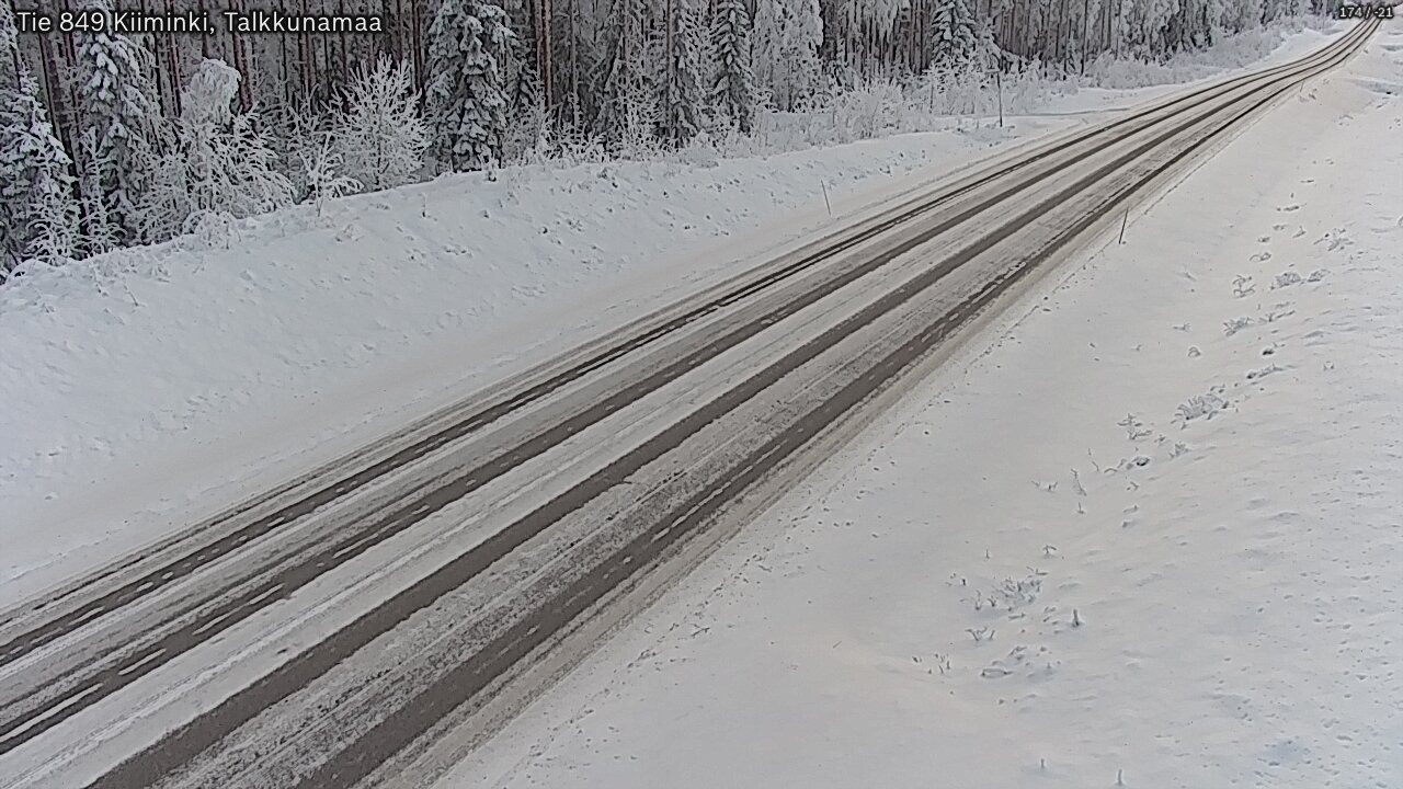 Weather Camera Image Road 849 Kiiminki, Talkkunamaa, Oulu, Pohjois-Pohjanmaa