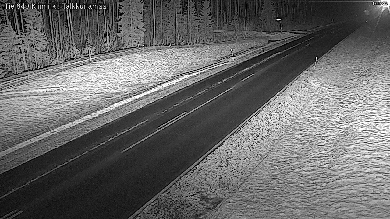 Kelikamerat Kuva Tie 849 Kiiminki, Talkkunamaa, Oulu, Pohjois-Pohjanmaa