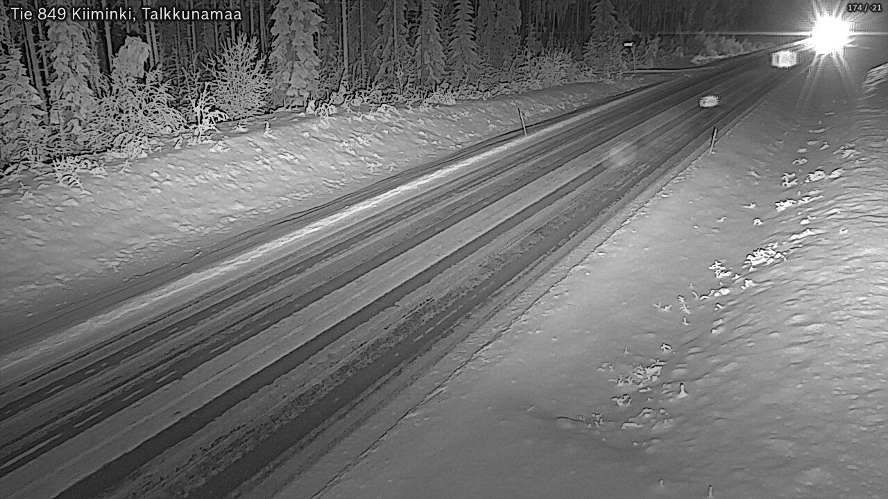 Weather Camera Image Road 849 Kiiminki, Talkkunamaa, Oulu, Pohjois-Pohjanmaa
