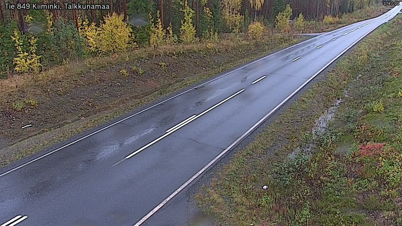 Weather Camera Image Road 849 Kiiminki, Talkkunamaa, Oulu, Pohjois-Pohjanmaa