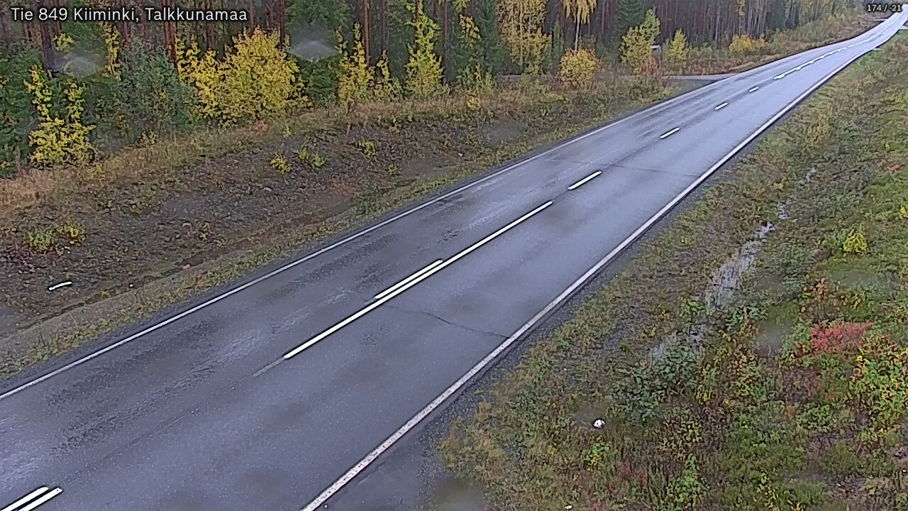 Weather Camera Image Road 849 Kiiminki, Talkkunamaa, Oulu, Pohjois-Pohjanmaa