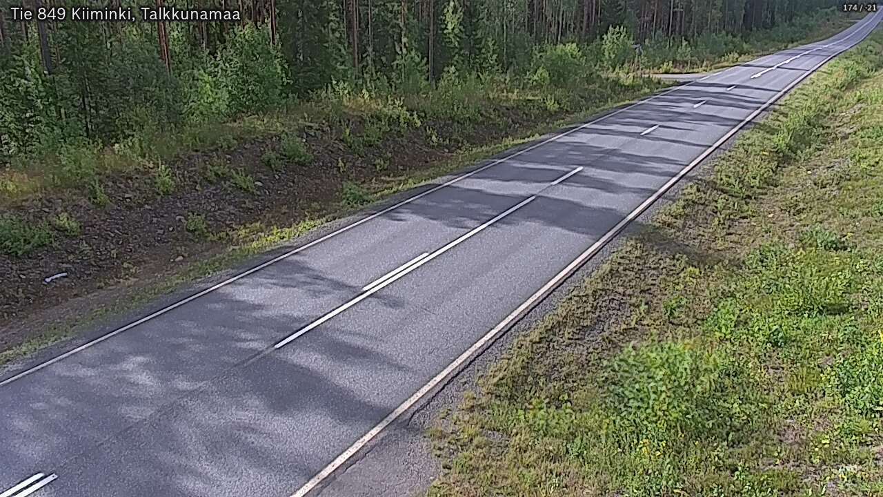 Weather Camera Image Road 849 Kiiminki, Talkkunamaa, Oulu, Pohjois-Pohjanmaa