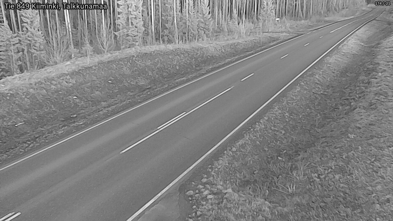 Kelikamerat Kuva Tie 849 Kiiminki, Talkkunamaa, Oulu, Pohjois-Pohjanmaa