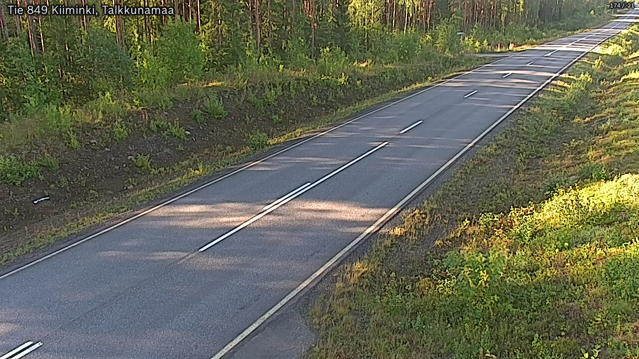 Weather Camera Image Road 849 Kiiminki, Talkkunamaa, Oulu, Pohjois-Pohjanmaa