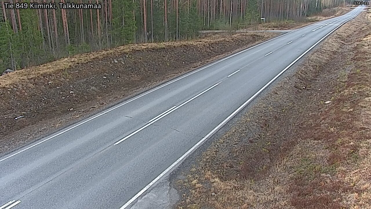 Kelikamerat Kuva Tie 849 Kiiminki, Talkkunamaa, Oulu, Pohjois-Pohjanmaa