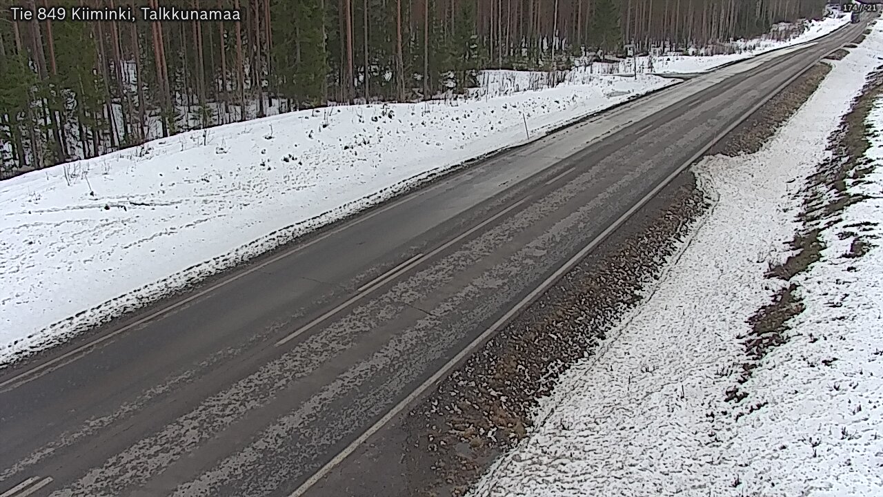 Weather Camera Image Road 849 Kiiminki, Talkkunamaa, Oulu, Pohjois-Pohjanmaa