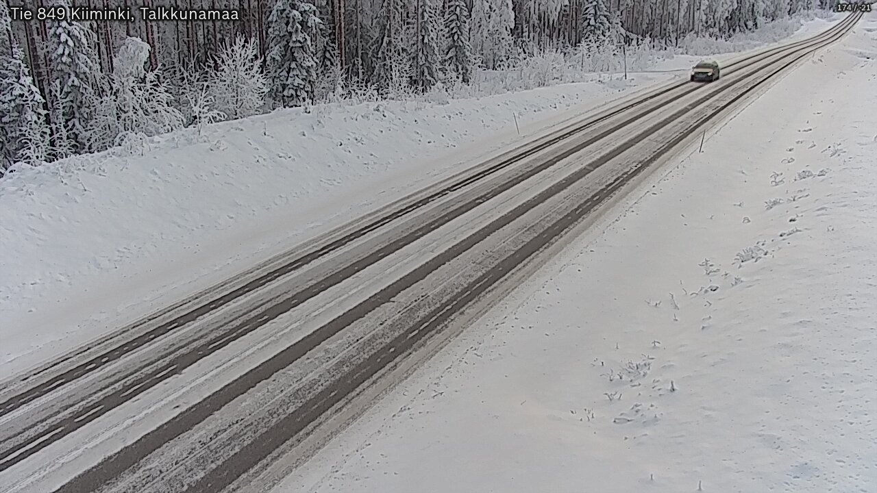 Weather Camera Image Road 849 Kiiminki, Talkkunamaa, Oulu, Pohjois-Pohjanmaa