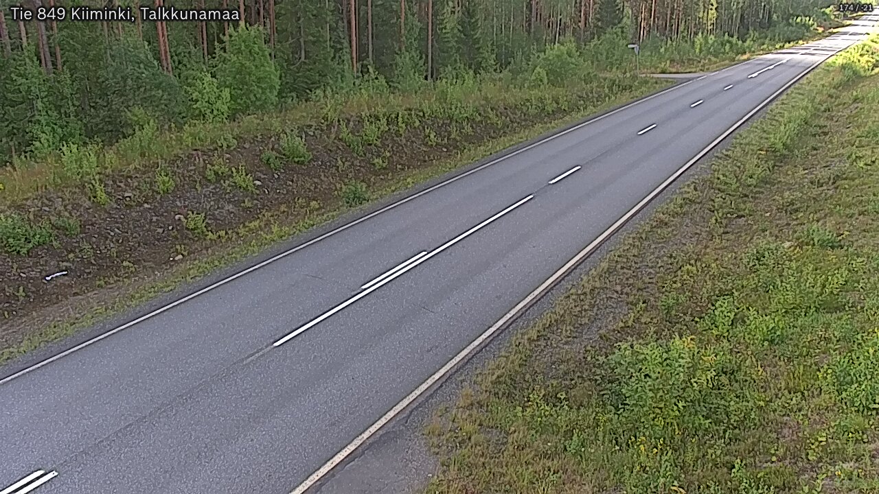 Weather Camera Image Road 849 Kiiminki, Talkkunamaa, Oulu, Pohjois-Pohjanmaa