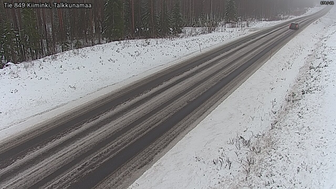 Weather Camera Image Road 849 Kiiminki, Talkkunamaa, Oulu, Pohjois-Pohjanmaa