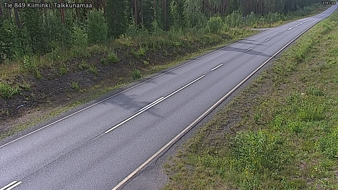 Weather Camera Image Road 849 Kiiminki, Talkkunamaa, Oulu, Pohjois-Pohjanmaa