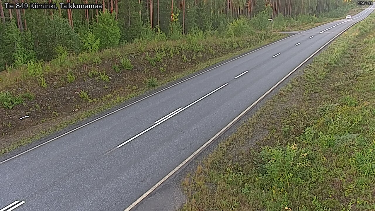 Weather Camera Image Road 849 Kiiminki, Talkkunamaa, Oulu, Pohjois-Pohjanmaa