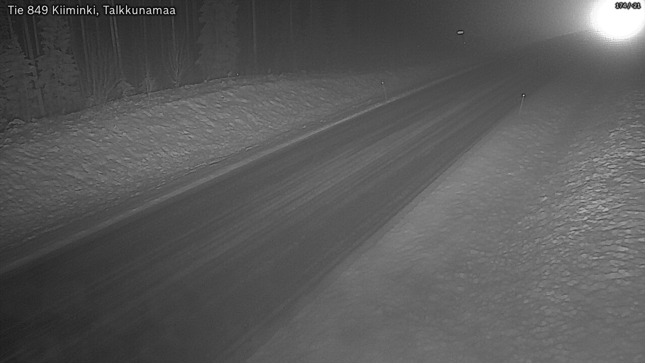 Weather Camera Image Road 849 Kiiminki, Talkkunamaa, Oulu, Pohjois-Pohjanmaa