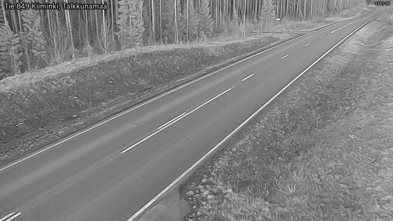 Kelikamerat Kuva Tie 849 Kiiminki, Talkkunamaa, Oulu, Pohjois-Pohjanmaa