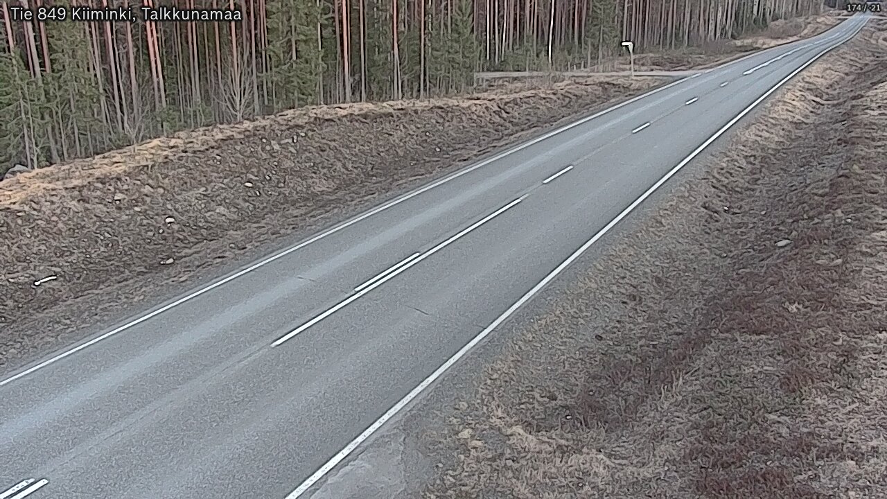 Kelikamerat Kuva Tie 849 Kiiminki, Talkkunamaa, Oulu, Pohjois-Pohjanmaa