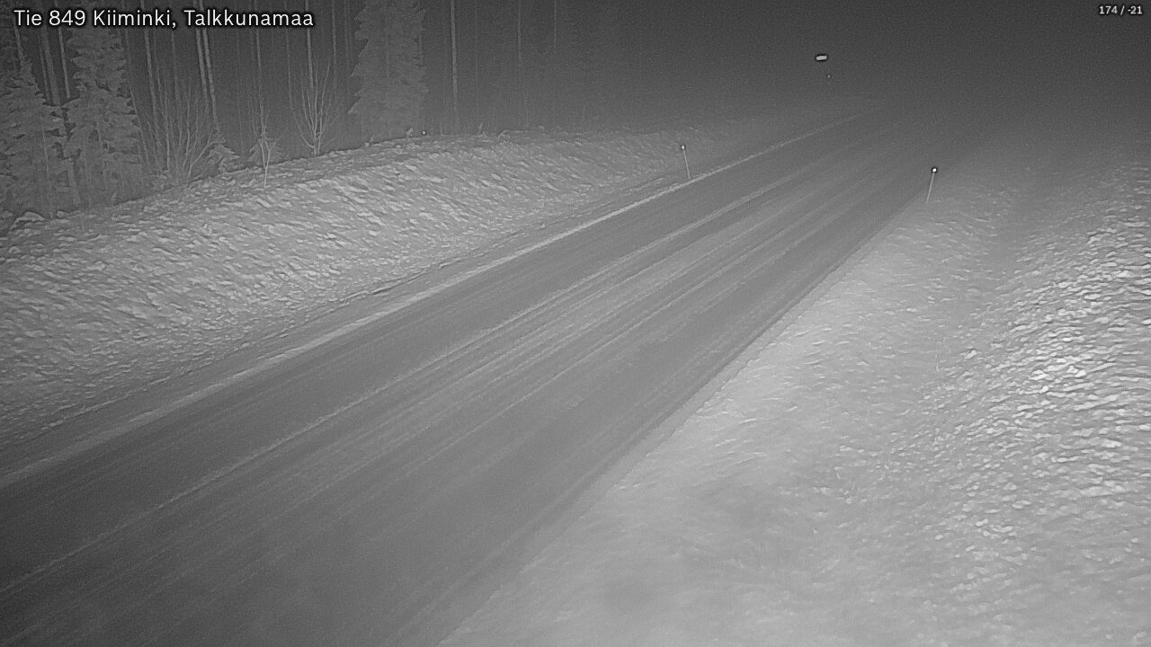 Weather Camera Image Road 849 Kiiminki, Talkkunamaa, Oulu, Pohjois-Pohjanmaa