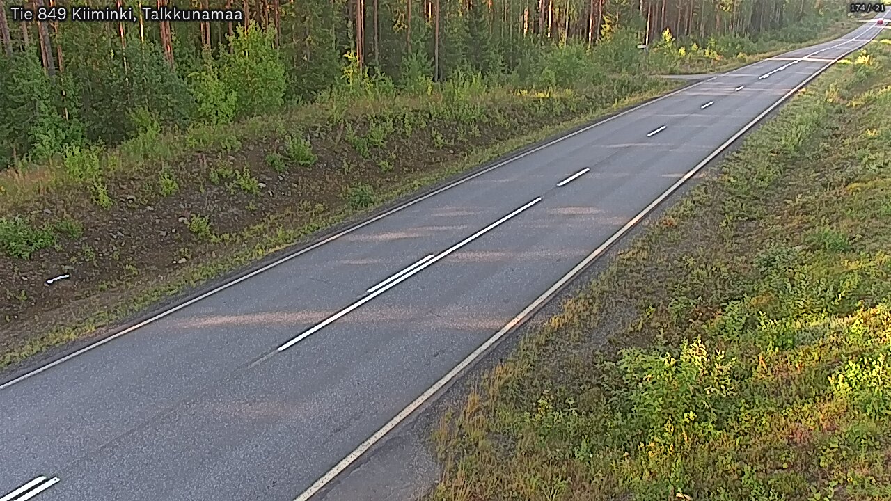 Weather Camera Image Road 849 Kiiminki, Talkkunamaa, Oulu, Pohjois-Pohjanmaa
