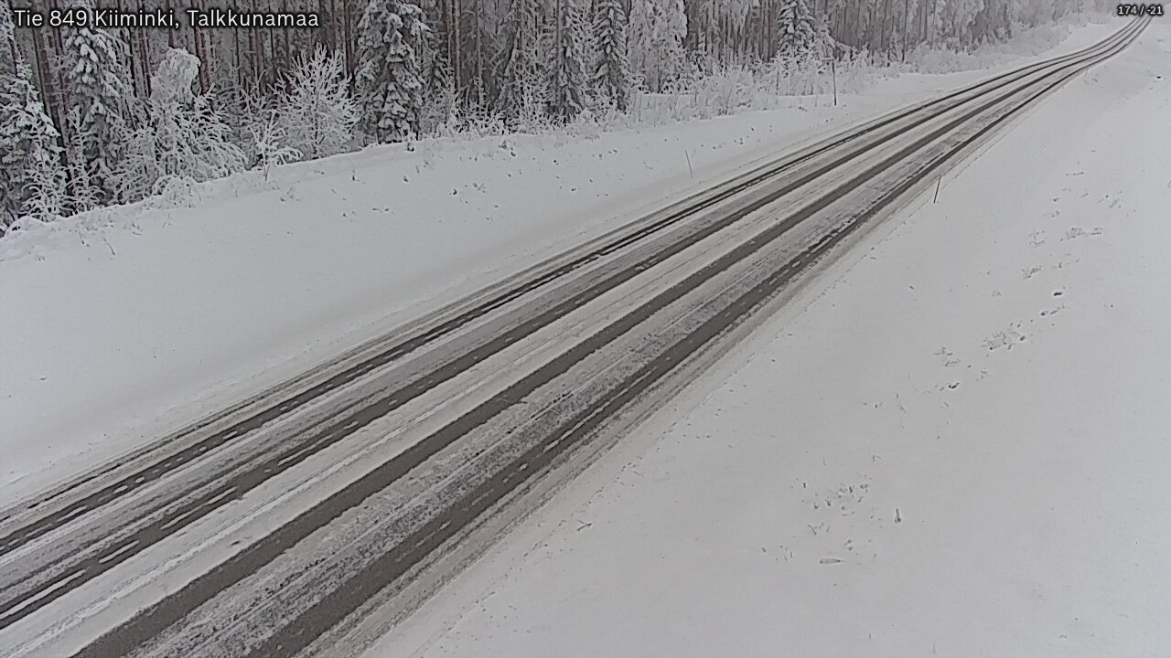 Kelikamerat Kuva Tie 849 Kiiminki, Talkkunamaa, Oulu, Pohjois-Pohjanmaa