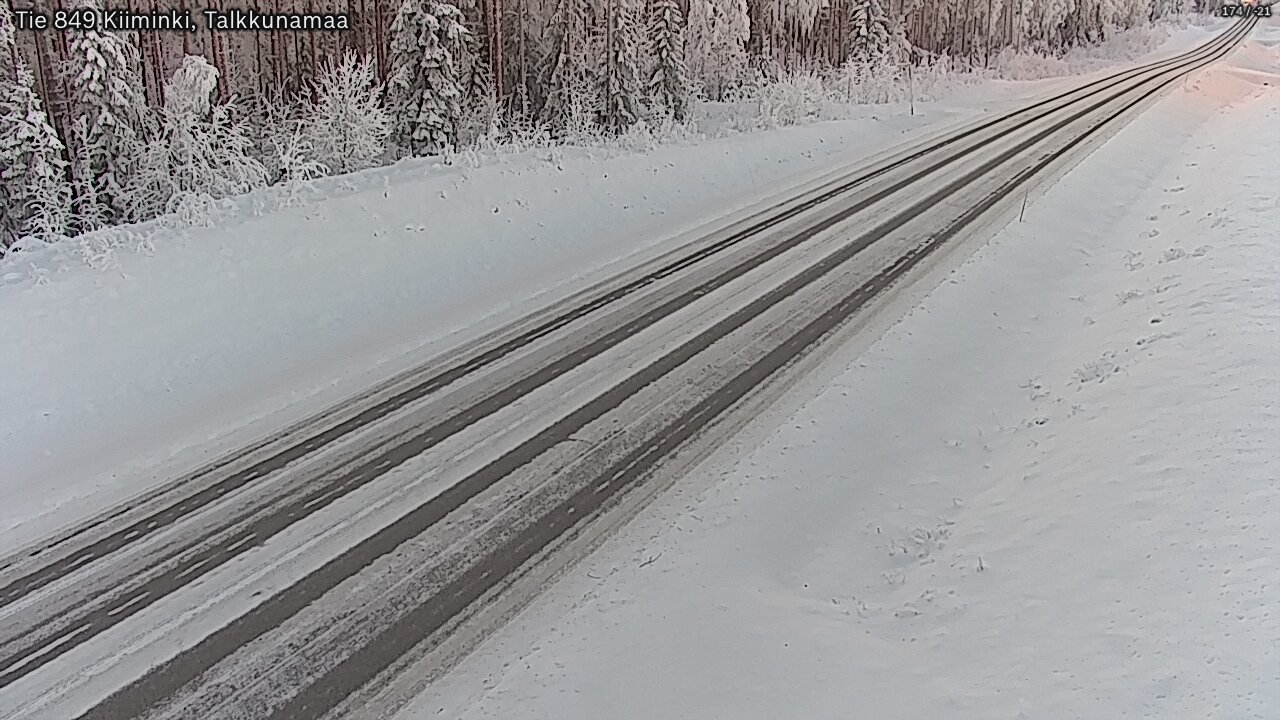 Weather Camera Image Väg 849 Kiiminki, Talkkunamaa, Oulu, Pohjois-Pohjanmaa