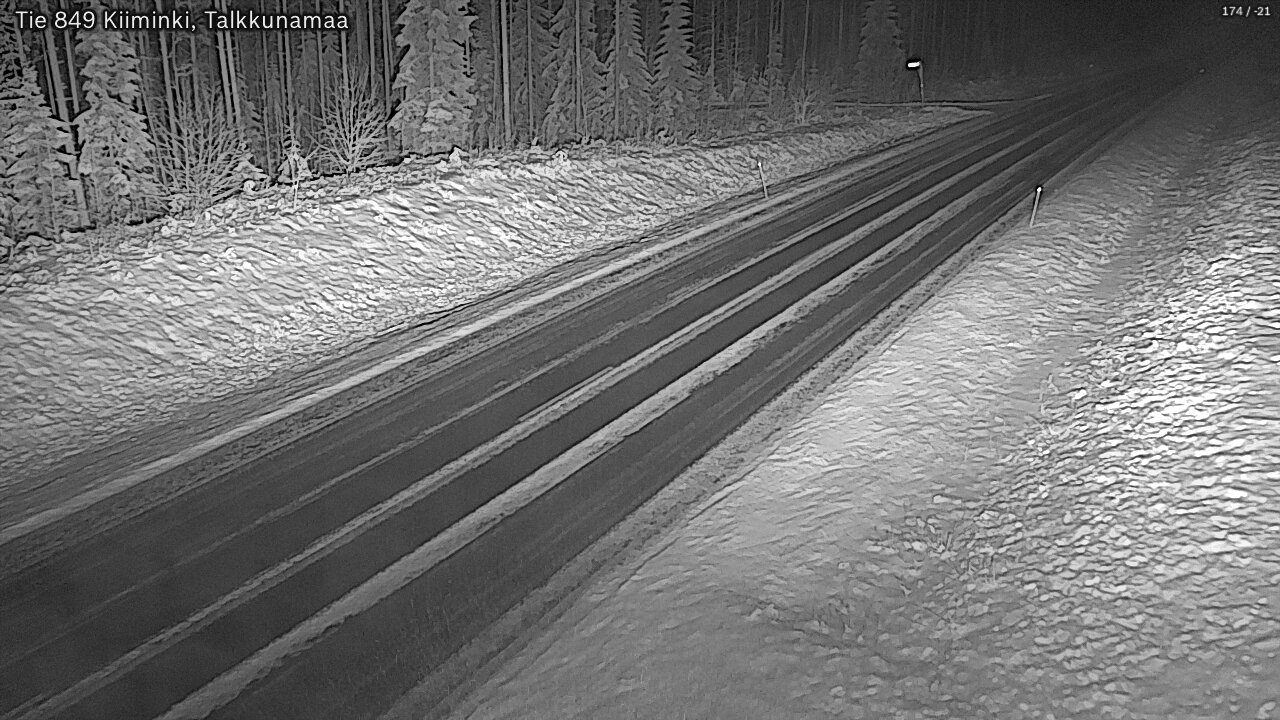 Kelikamerat Kuva Tie 849 Kiiminki, Talkkunamaa, Oulu, Pohjois-Pohjanmaa