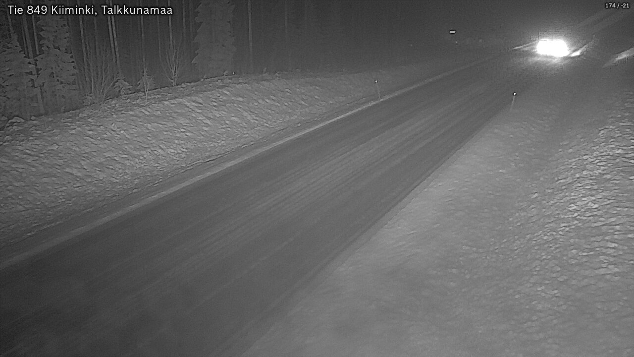 Weather Camera Image Road 849 Kiiminki, Talkkunamaa, Oulu, Pohjois-Pohjanmaa