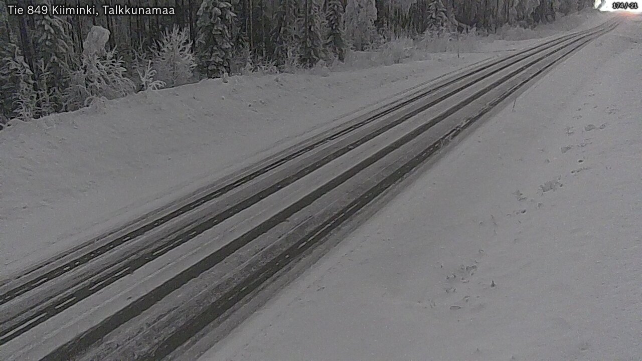 Kelikamerat Kuva Tie 849 Kiiminki, Talkkunamaa, Oulu, Pohjois-Pohjanmaa