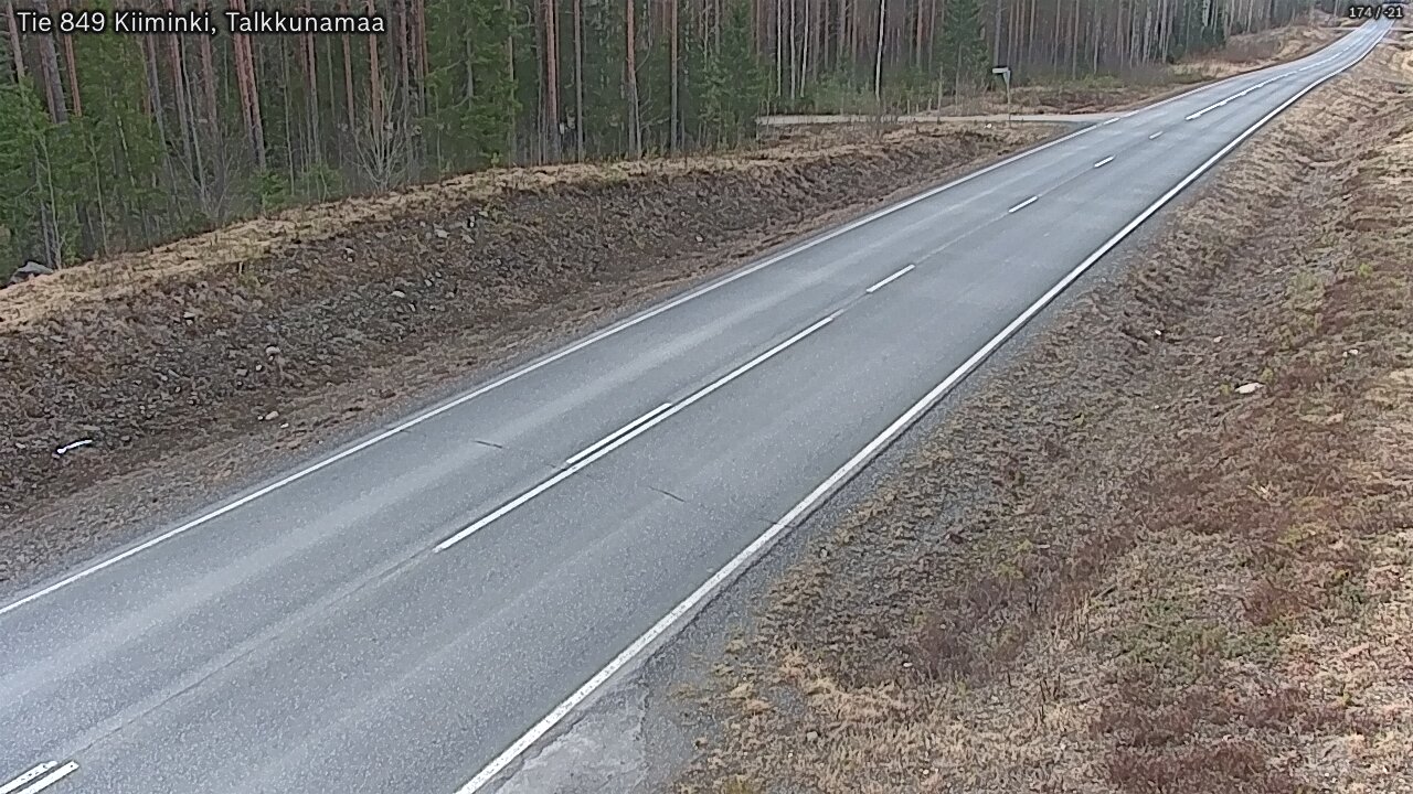 Kelikamerat Kuva Tie 849 Kiiminki, Talkkunamaa, Oulu, Pohjois-Pohjanmaa