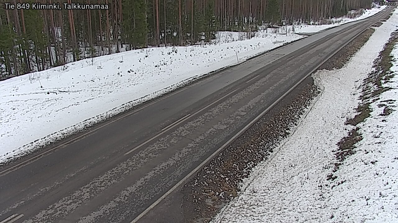 Weather Camera Image Road 849 Kiiminki, Talkkunamaa, Oulu, Pohjois-Pohjanmaa