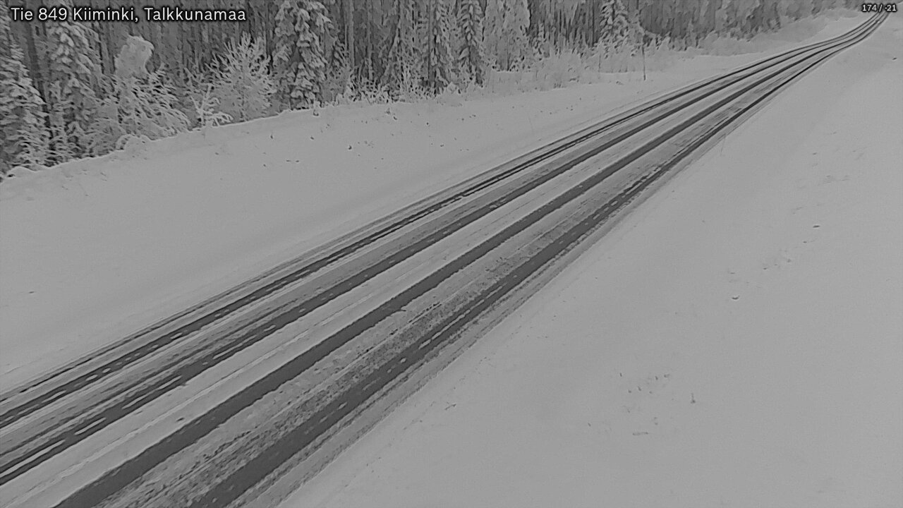 Kelikamerat Kuva Tie 849 Kiiminki, Talkkunamaa, Oulu, Pohjois-Pohjanmaa