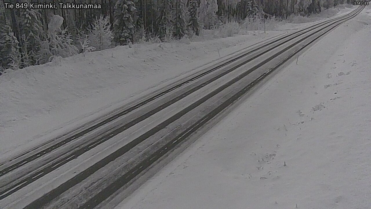 Kelikamerat Kuva Tie 849 Kiiminki, Talkkunamaa, Oulu, Pohjois-Pohjanmaa