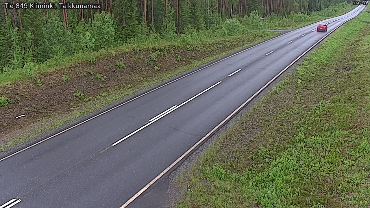 Weather Camera Image Road 849 Kiiminki, Talkkunamaa, Oulu, Pohjois-Pohjanmaa