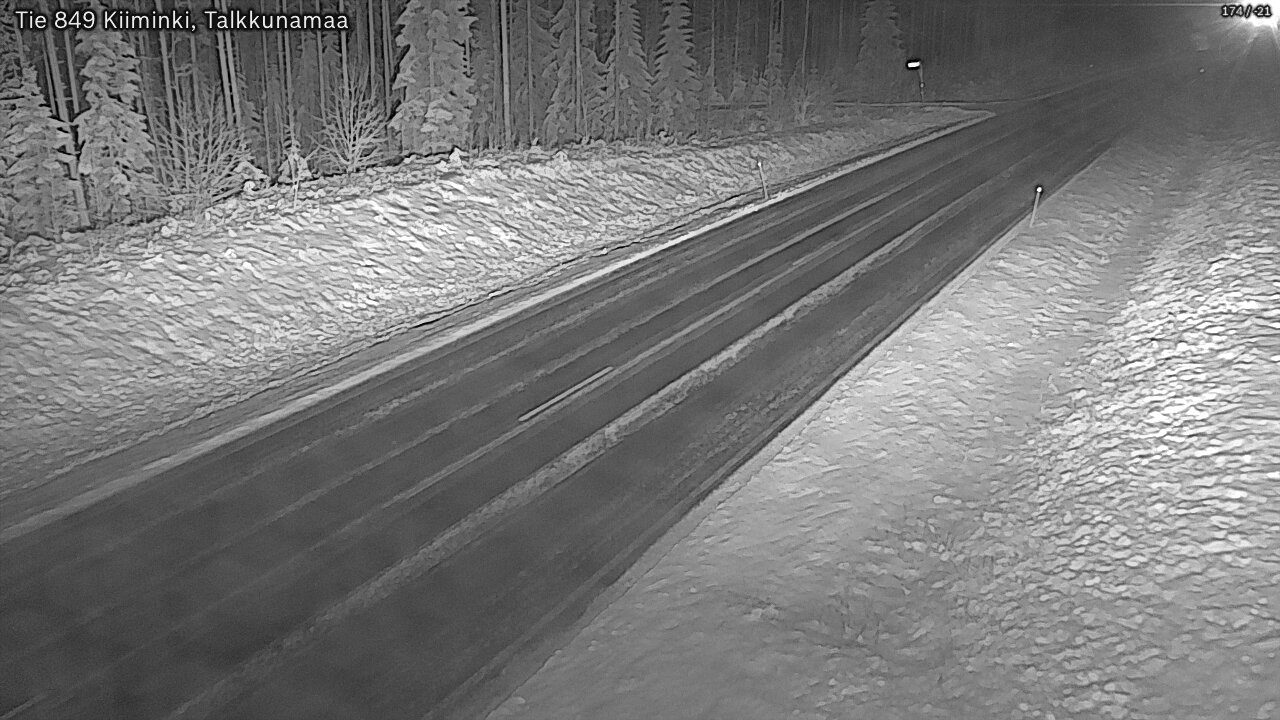 Kelikamerat Kuva Tie 849 Kiiminki, Talkkunamaa, Oulu, Pohjois-Pohjanmaa