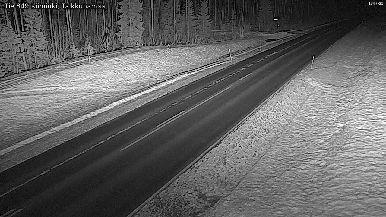 Kelikamerat Kuva Tie 849 Kiiminki, Talkkunamaa, Oulu, Pohjois-Pohjanmaa