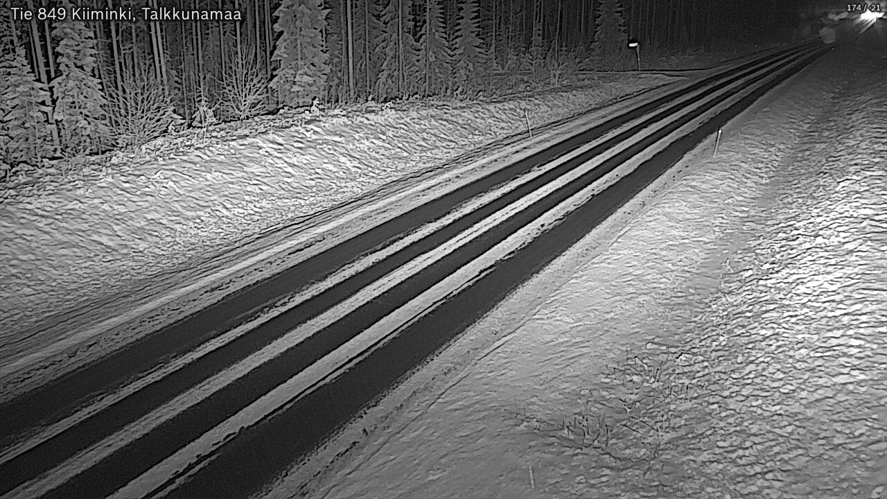 Kelikamerat Kuva Tie 849 Kiiminki, Talkkunamaa, Oulu, Pohjois-Pohjanmaa