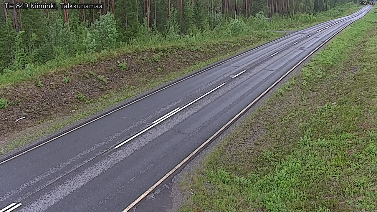 Weather Camera Image Road 849 Kiiminki, Talkkunamaa, Oulu, Pohjois-Pohjanmaa