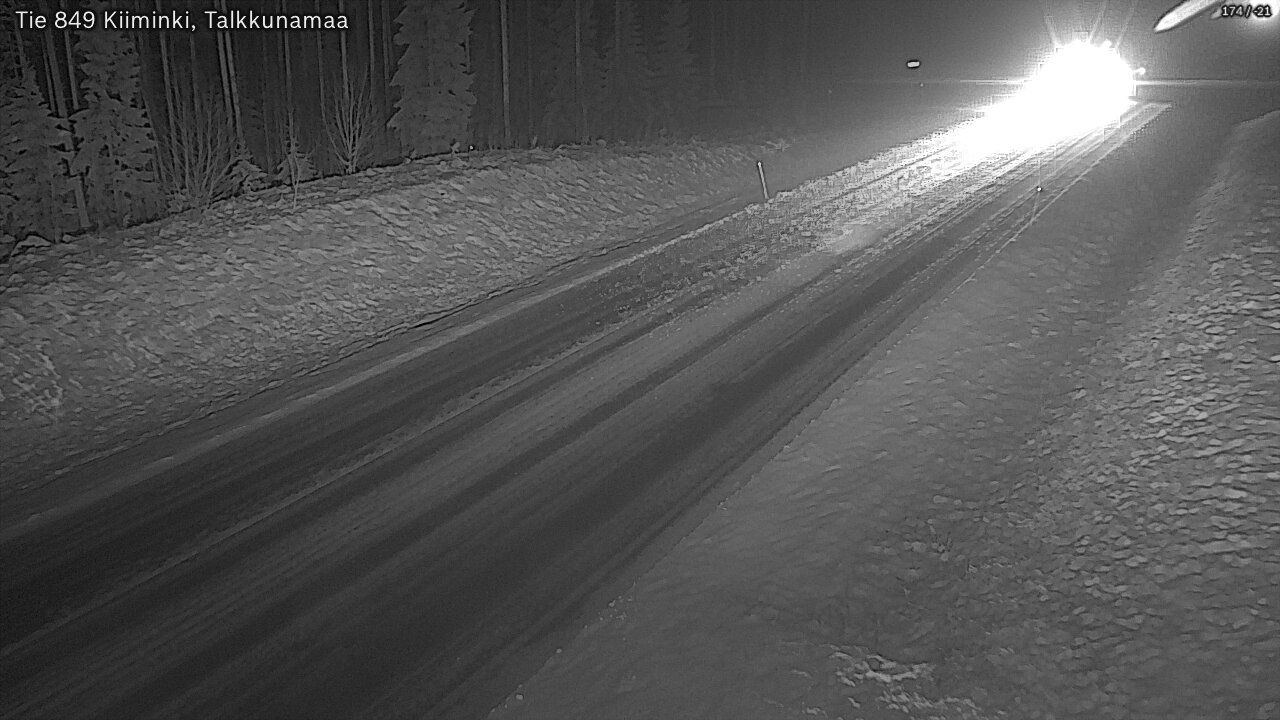 Weather Camera Image Road 849 Kiiminki, Talkkunamaa, Oulu, Pohjois-Pohjanmaa