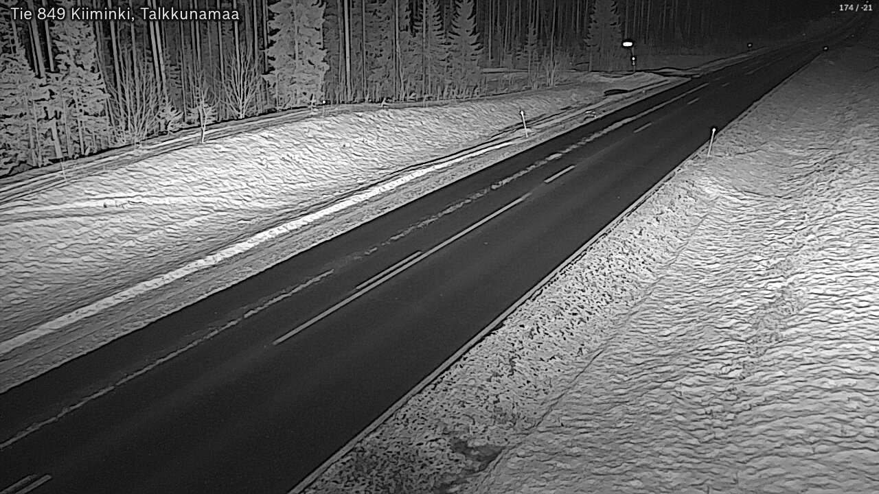 Kelikamerat Kuva Tie 849 Kiiminki, Talkkunamaa, Oulu, Pohjois-Pohjanmaa