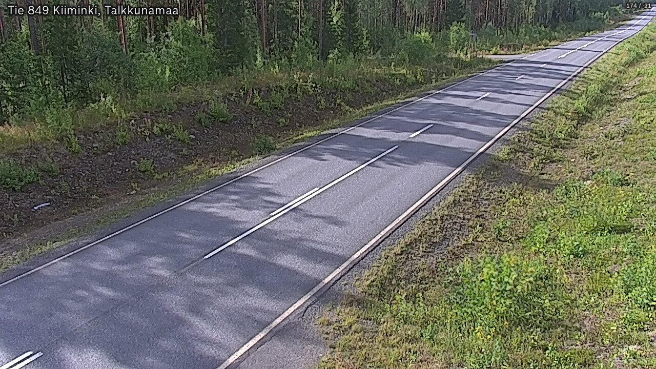 Weather Camera Image Road 849 Kiiminki, Talkkunamaa, Oulu, Pohjois-Pohjanmaa
