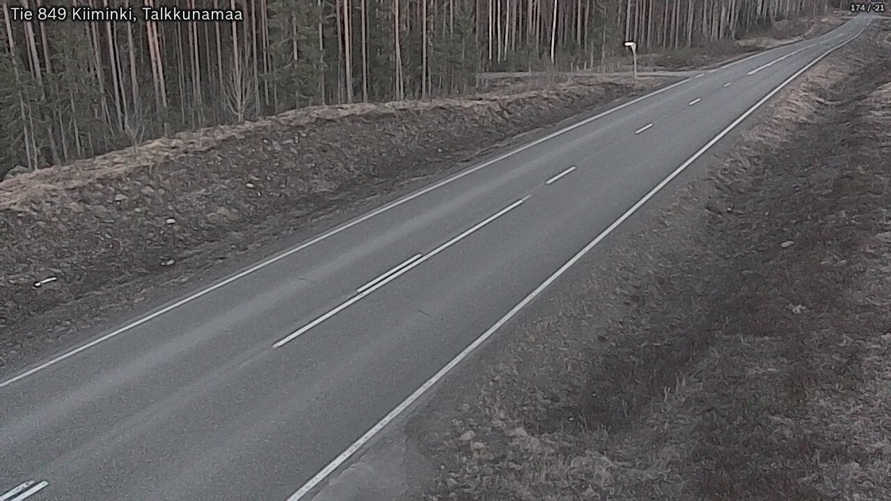 Kelikamerat Kuva Tie 849 Kiiminki, Talkkunamaa, Oulu, Pohjois-Pohjanmaa