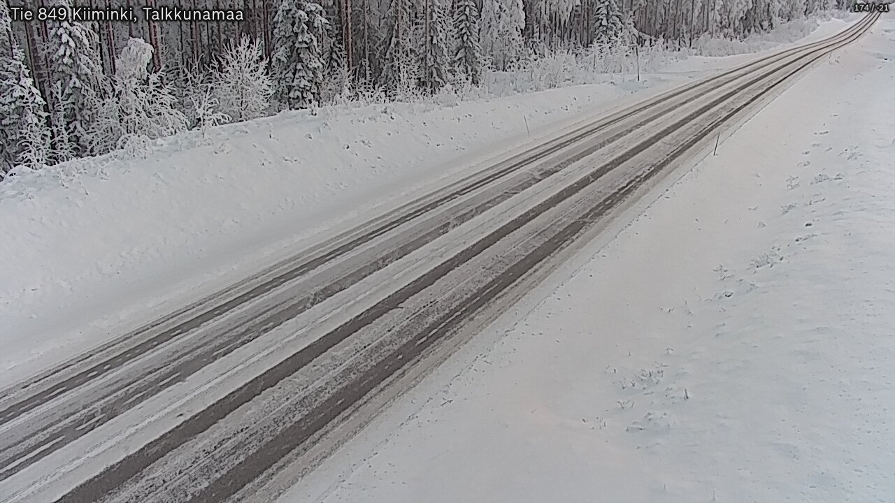 Weather Camera Image Road 849 Kiiminki, Talkkunamaa, Oulu, Pohjois-Pohjanmaa