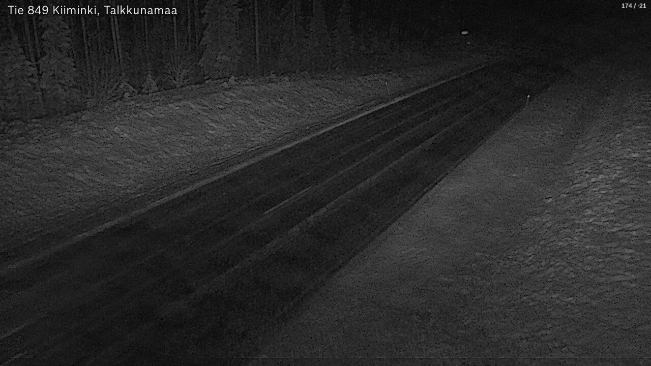 Kelikamerat Kuva Tie 849 Kiiminki, Talkkunamaa, Oulu, Pohjois-Pohjanmaa